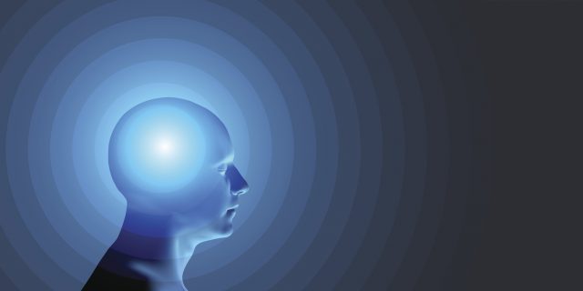 Healthcare and migraine concept - vector illustration