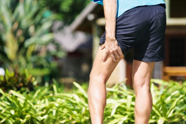 Pain in hamstring muscles Pain in hamstring muscles
