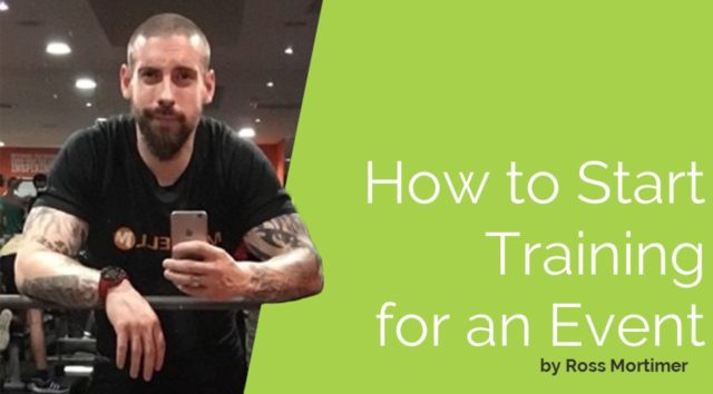 Ross Mortimer Traing for an event