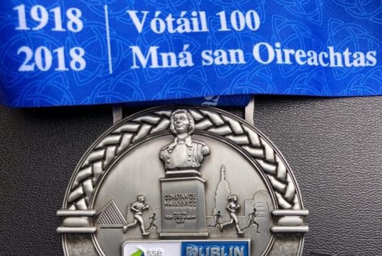 Celebrating Female Runners At Dublin City Marathon