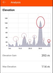 Dublin Marathon Elevation Chart