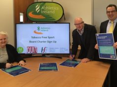 Athletics Ireland commits to the Tobacco Free Sport Charter