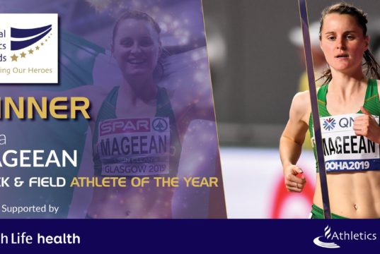 Ciara Mageean crowned Athlete of the Year at the 2019 Irish Life Health National Athletics Awards